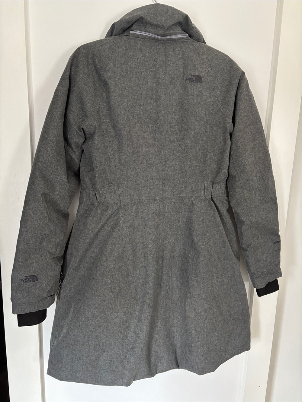 The North Face Women's Charcoal Gray Long Trench Coat - Picture 3 of 4